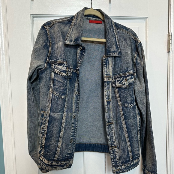 Signature8 Distressed Denim Jacket - Picture 1 of 3